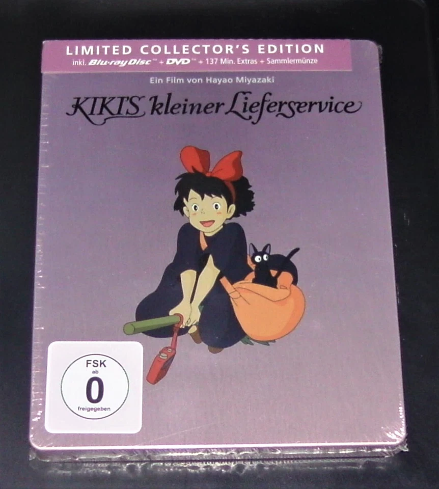 KIKIS KLEINER LIEFERSERVICE LIMITIERTE STEELBOOK EDITION BLU RAY + DVD  NEU &OVP - Bild 1 von 4