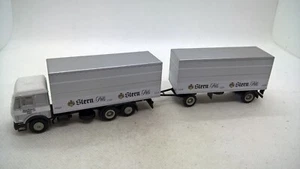 Albedo Mercedes NG 3/2 rimorchio per valigie bevande stella Pils bianco argento (44) - Foto 1 di 3