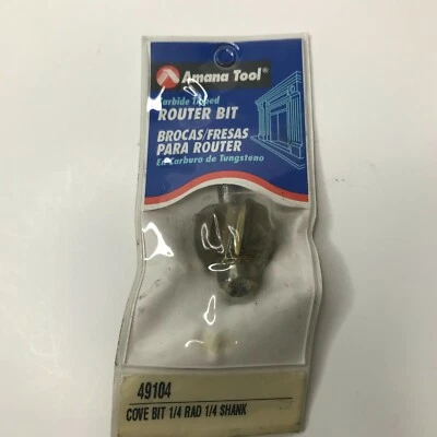 amana 49104 твердосплавный наконечник бухта 1/4 радиус x 7/8 диаметр x 9/16 x 1/4 дюйма хвостовик - Изображение 1 из 4