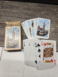 Vintage Vintage London England Tower Playing Cards Poker With Box Rare  - Bild 1 von 1
