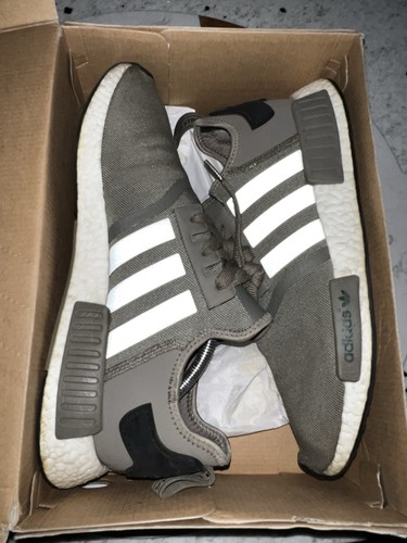 Adidas NMD Verde Oliva Esercito Uomo Taglia 11.5 OG Box Boost