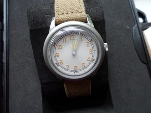 THORN SHY040 EDELSTAHL AUTOMATIK NH35 FIELD WATCH WEISS 36mm. KAUM GETRAGEN. - Bild 1 von 12