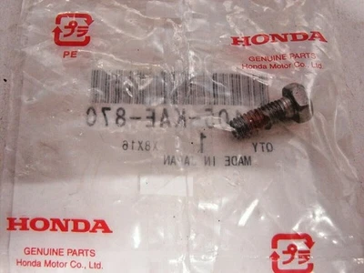 Perno de disco Honda OEM 90105-KAE-870 (6x17) CR125 CR250 CR500 CR80 XR400 CANTIDAD 2 Foto 1 de 4