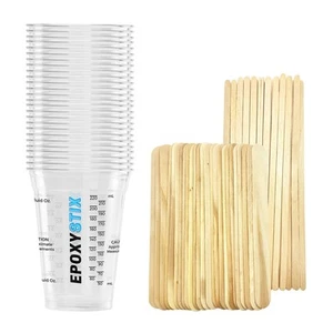 EpoxyStix Disposable Measuring Cups for Mixing Epoxy Resin - Measurements in mL - Picture 1 of 6