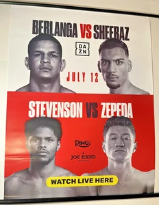 Berlanga vs Sheeraz * Stevenson vs Zepeda Boxen Promo Poster 18 x 24 cm - Bild 1 von 1
