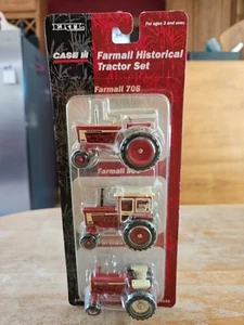 1/64 Ertl Case IH Farmall Historical Die-Cast Tractor Set 706 806 1206 SEALED - Picture 1 of 3