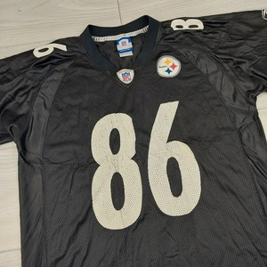 Vintage Reebok Hines Ward Trikot #86 Pittsburgh Steelers Herren Large NFL Mesh schwarz - Bild 1 von 11