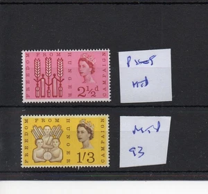 GB - Commems - 1963 - (PH93) Freedom From Hunger - Phosphor - mounted mint - Picture 1 of 1