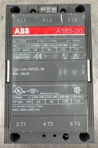 ABB A185-30-00-81 NON-REVERSING CONTACTOR 156-250 A 3P 600V 24V COIL - Picture 1 of 6