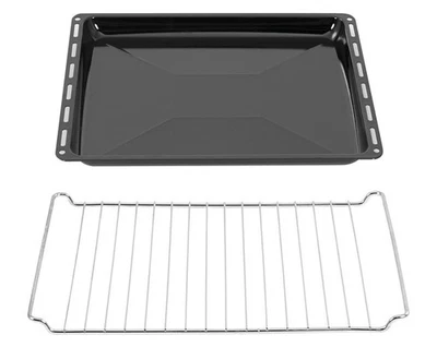 ICQN 42.2 x 37 cm Backbleche Gitter Set, 3 cm Tief Emailliert - Bild 1 von 3