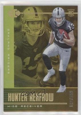 2019 Panini Illusions Trophy Collection Gold /399 Hunter Renfrow #50 Rookie RC - Image 1 of 2