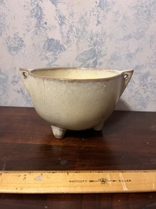 Frankoma Plainsman Desert Gold 256 Fuß Servierschale; EUC MCM Keramik Ton - Bild 1 von 10