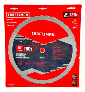 Neu Craftsman CMAS210180 Kreissägeblatt 10" x 5/8" 180T ~ kostenloser Versand - Bild 1 von 7
