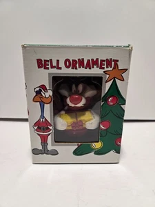 Vintage Warner Bros Looney Tunes Sylvester die Katze Jingle Bell Ornament 4" 1995 - Bild 1 von 10