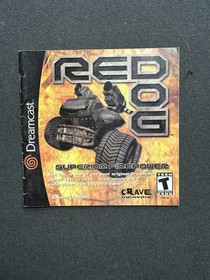 Red Dog: Superior Firepower Sega Dreamcast Instruction Manual Only - Great Cond