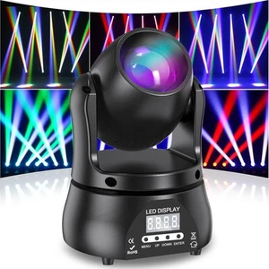 Mini 60W Beam Moving Head Stage Lights, RGBW LED Party Lights dmx512 Sound - Picture 1 of 5