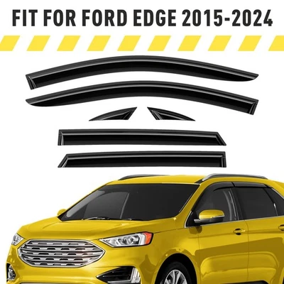 Protectores de lluvia viseras de ventilación para Ford Edge 2015-2024 Foto 1 de 4