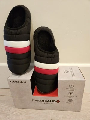 NUEVAS ZAPATILLAS HOMBRE MARCA SUIZA TALLA 12/13-XL CON CAJA NEGRO/ROJO/BLANCO  Foto 1 de 4