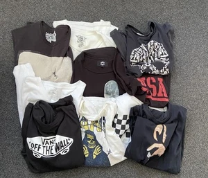 10X Mens T Shirts Mixed Tees VOLCOM Shirts VANS Shirts DC Shirts Mens Size Small - Picture 1 of 24
