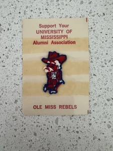 Parche de bolsillo de fútbol americano vintage Ole Miss Coronel Rebel 1974 Mississippi - Imagen 1 de 2