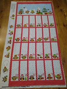 Holiday Hoot Advent Calendar Sewing Panel by Northcutt - Picture 1 of 4
