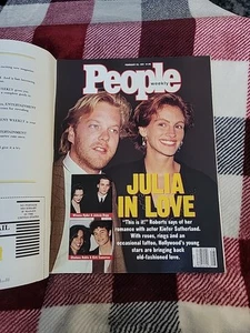 People Magazine February 25 1991 Julia In Love, Sutherland, Depp,ryder, Unread - Picture 1 of 12