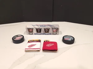 2002 Detroit Red Wings SC Champs Shot Glass Collectors Set NHL Hunter MFG NIB * - Picture 1 of 13