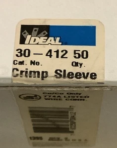 IDEAL 30-412. Crimp Sleeve Wire Connector - Box of 50 - Picture 1 of 3