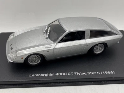 Lamborghini 4000 GT Flying Star II 1966 Hachette 1:43 auto metallo - Immagine 1 di 3