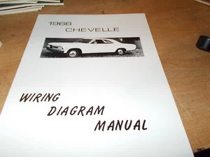 1966 Chevrolet Chevelle Wiring Diagram Manual - Picture 1 of 1