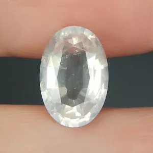 3,9 kt Baby rosa Rosenquarz natürliche Erde abgebaut unbeheizt facettiert oval USA - Bild 1 von 7