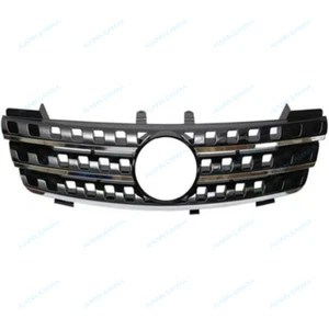 Black Front Bumper Radiator Cover Grille For Mercedes Benz W164 ML ML300 2005-08 - Bild 1 von 2