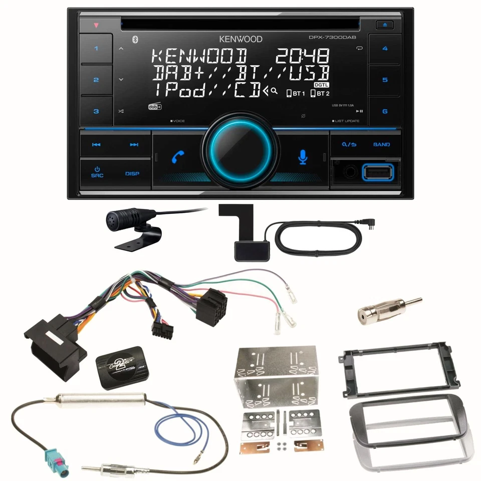 Kenwood DPX-7300DAB Bluetooth DAB Einbauset für Ford Focus Mondeo S-Max Galaxy - Bild 1 von 1