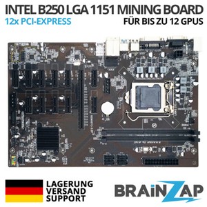 B250 BTC-12P Mining Mainboard 12 GPU 12x PCI-Express PCIe LGA 1151 Motherboard