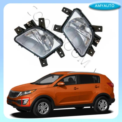 1 par de luces antiniebla delanteras para Kia Sportage SUV 2011-2013 izquierda y derecha Foto 1 de 4