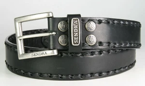 7580 Sendra Gürtel Negro Wechselgürtel Schwarz Doppelt gearbeitet - Bild 1 von 2