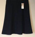 NEW LADIES A LINE FLARED ELASTICATED BACK PULL ON SKIRT*3 PLAIN COLOURS*2 LENGTH