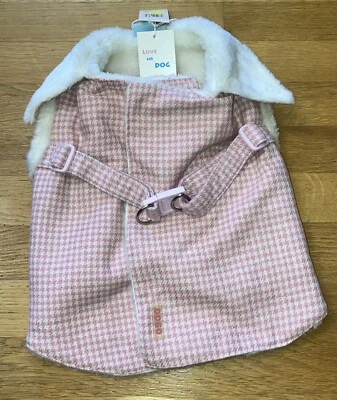 DOGO Pet Fashions Dog Coat Pink  XL Warm Faux Fur Lined Jacket $39 Retail Price - Image 1 of 4