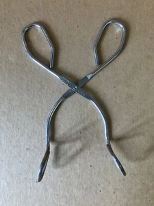 Vintage EKCO U.S.A. Angled Steel Tongs, 8" Length - Picture 1 of 12