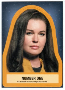 STAR TREK SNW STRANGE NEW WORLDS S1 ST55 STICKER REBECCA ROMIJN AS NUMBER ONE - Picture 1 of 2
