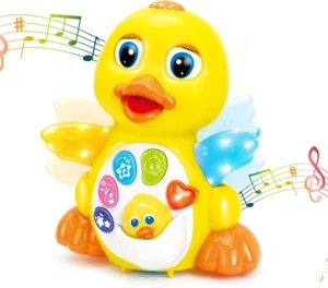 Ente Baby Spielzeug Musik Kinderspielzeug ab 1Jahr Mädchen Junge krabbeln Licht - Bild 1 von 7
