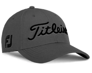 TITLEIST Golf Tour men's Elite Trend Cap Charcoal/Black fitted hat - Picture 1 of 4