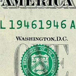 1946 Birthday 1946 Dollar Quad Repeater 80th Birthday (2026) '46 Serial Number - Picture 1 of 3