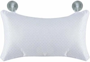 AQUALONA Bath Pillow Soft, Comfortable Support for Head and Neck, White, 28x20cm - Picture 1 of 1