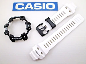 Genuine Casio G-Shock GBDH1000 GBD-H1000 white resin watch band & black bezel - Picture 1 of 9