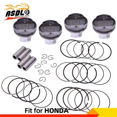 4 juegos de clips de pasador de anillos de pistón STD 76 mm para Honda CBR1000RR Fireblade 2008-2016 Foto 1 de 4