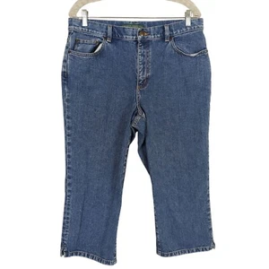 Pantalones de mezclilla capri para mujer Lauren Jeans Co. Ralph Lauren talla 12 - Imagen 1 de 14