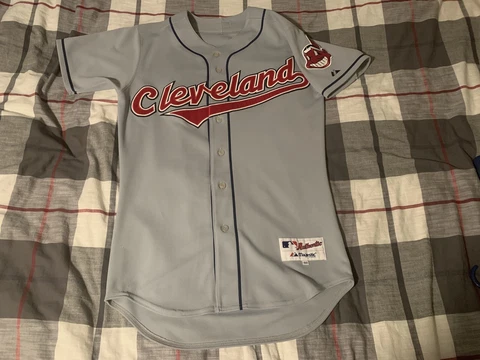 Majestic Cleveland Indians Guardians Away Jersey Gray Size 40 Cover