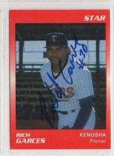 Rich Garces 1989 Star Kenosah Twins signed auto autographed card
