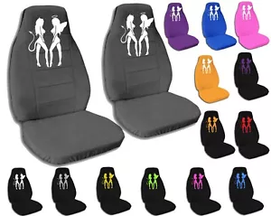 Juego de fundas de asiento de coche delanteras para MAZDA MX-5 MIATA 1990-2020 diseño Angel and Devil - Imagen 1 de 15
